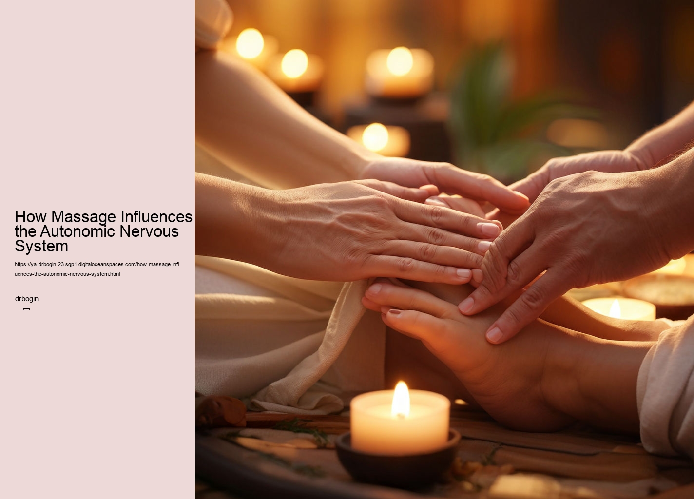 How Massage Influences the Autonomic Nervous System